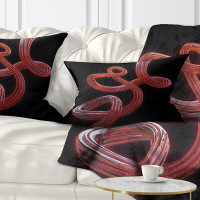 Made in Canada - Rebrilliant Abstract Flexible Caramel Line on Lumbar Pillow