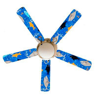Zoomie Kids 52" Southard 5 - Blade Flush Mount Ceiling Fan with Pull Chain and Light Kit Included