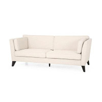 Latitude Run® 3 Seater Fabric Sofa with Birch Legs