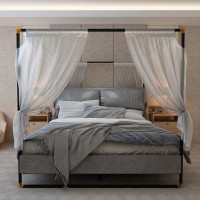17 Stories Low Profile Canopy Bed