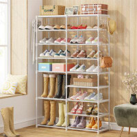 Rebrilliant Modern 9-Tier Sturdy Shoe Rack - Large Capacity, Easy Assembly, Waterproof Cover 2FB2EA4F5A2841D68E028B005B0