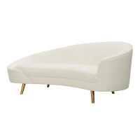 Comfort Design Mats Leo Cream Velvet Sofa