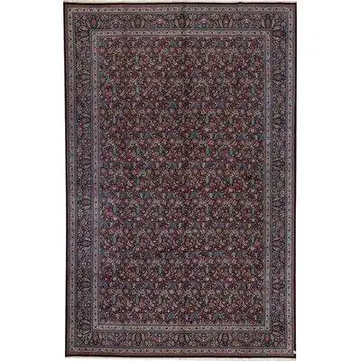 Bokara Rug Co., Inc. Hand-Knotted High-Quality Wine and Red Area Rug