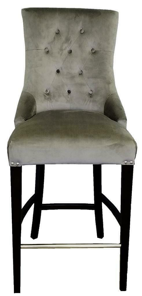 3 New Grey Velvet Kitchen Island Barstools on Sale Each $149 in Chairs & Recliners in Toronto (GTA)