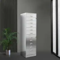 Everly Quinn 304 Stainless Steel Thickened File Cabinet.