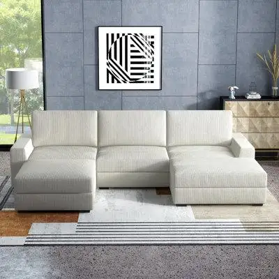 Latitude Run® Berthi 4 - Piece Upholstered Sofa & Chaise