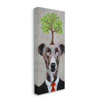 Stupell Industries Stupell Industries Tree Growing Dog In Suit Canvas Wall Art By Coco De Paris