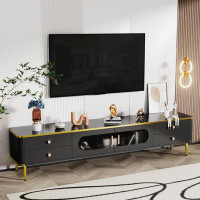 Mercer41 TV Stand for 65+ Inch TV, Entertainment Centre with Storage