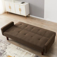 Latitude Run® Brown Sofa Bed, Upholstered Sofa