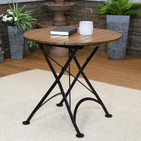 Charlton Home Brimley Folding Bistro Table — Outdoor Tables & Table Components: From $99