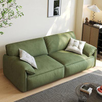 Lilac Garden Tools 92.52" Green 100% Polyester Modular Sofa cushion couch