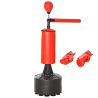 FREESTANDING BOXING PUNCH BAG STAND WITH ROTATING FLEXIBLE ARM, SPEED BALL, WATERABLE &amp; SANDABLE BASE
