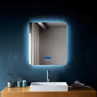 Brayden Studio Derek Rectangle LED Wall Mirror