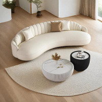 Mity Reen Curved sofa Creative cream style reception sofa