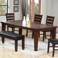 Beautiful 82x42 Oak Finished Rectangler Dining Table w 18 Butterfly Leaf ( Table only )
