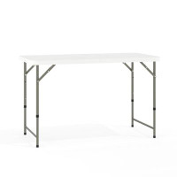 Flash Furniture 47.75" Plastic Rectangle Adjustable Folding Table