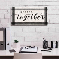 Gracie Oaks Gracie Oaks 'Better Together' By Cindy Jacobs, Canvas Wall Art