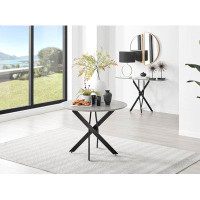 East Urban Home Tierra Grey Concrete Effect Nest Legged Dining Table