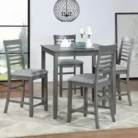 Winston Porter Beautiful Wooden Dining Rectangular Table set Kitchen Dining Table for Small Space
