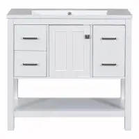 Winston Porter Modern Bathroom Vanity with USB(Sink not included)