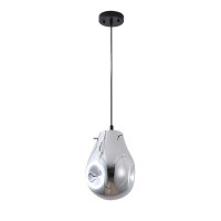 Orren Ellis Konley This Pendant Light Is In A Silver Finish. The Frame Is Made Out Of Metal In Black Color, And It Comes