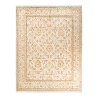 The Twillery Co. Hayner, One-Of-A-Kind Hand-Knotted Area Rug - Ivory, 8'' 1" X 10'' 3"