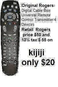 OGM Genuine Rogers Remote AT8400 Digital / URC1056 / C144607 Cable Box Universal 4 Devices