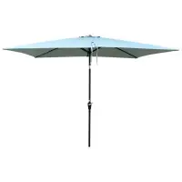 Latitude Run® Elegant 6 X 9ft Outdoor Patio Umbrella: Waterproof, Crank & Push Button Tilt, Ideal For Garden, Backyard &