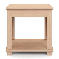 Lark Manor Anbar 24" No Assembly Required Solid Wood Side Table