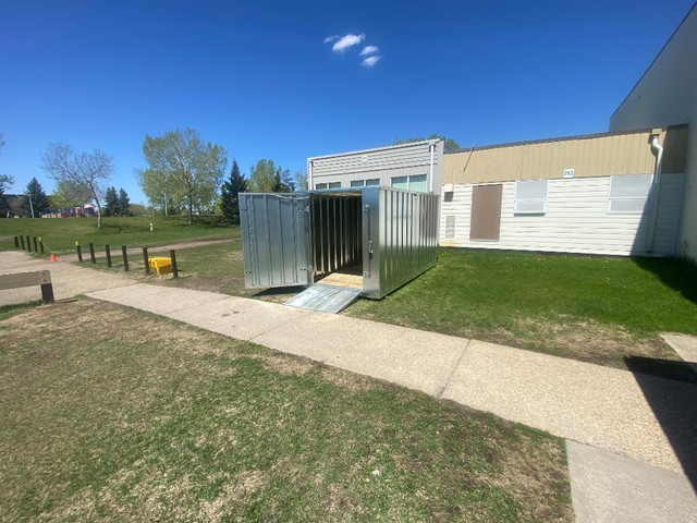 24 GAUGE STEEL SHED 7’ X 14’ SHED w/FLOOR. BEST SHED EVER in Storage Containers in Lethbridge