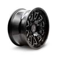 17 inch Thret Offroad Storm 701 black/milled wheels for Toyota, GMC, Chevy
