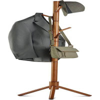 Latitude Run® Wooden Tree Coat Rack Stand, 6 Hooks - 3 Adjustable Sizes Free Standing Coat Rack, Hallway