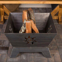 Wrought Studio Easterbrooks Fire Mate Steel Wood Burning Fire Pit