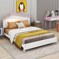Harper Orchard Forelli Full Size Wood Platform Bed with House-shaped Headboard