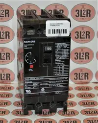 SIEMENS- ED63A050 (50A,600V,25KA) - INTERRUPTER Molded Case Breaker