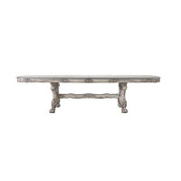 Astoria Grand Culcrum Vintage Bone White Dining Table With Removable Leaf
