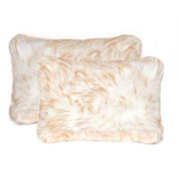 Union Rustic Laplant Faux Fur Lumbar Rectangular Pillow Cover & Insert