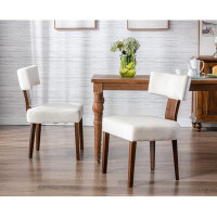 Corrigan Studio Farmhouse Kitchen & Dining Room Chairs Set Of 2, Retro Velvet Upholstered Dining Chair With Hardwood Leg