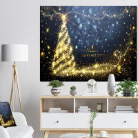 Made in Canada - East Urban Home 'Sparkling Shining Light Christmas Tree' Graphic Art