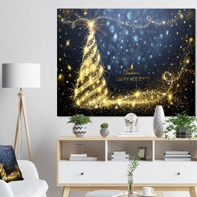 Made in Canada - East Urban Home 'Sparkling Shining Light Christmas Tree' Graphic Art in Home Décor & Accents