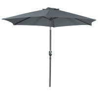 Arlmont & Co. 9Ft Patio Umbrella Outdoor Table Umbrella With 6 Ribs