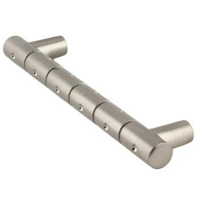 D. Lawless Hardware 3-3/4" Designer Ring & Dot Bar Pull Satin Nickel in Hardware, Nails & Screws