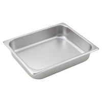 Winco Winco 1/2 Size Straight-Sided Steam Table / Hotel Pan, 25 Gauge, 2.5" Deep