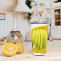 East Urban Home Yellow Fish Plastic Tumbler With Straw