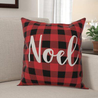 The Holiday Aisle® Nanci Noel in Buffalo Check Plaid Throw Pillow