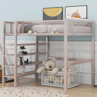 Isabelle & Max™ Almarine Twin Loft Bed with Bookcase by  Isabelle & Max™