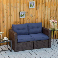 Latitude Run® 25.5'' Wide Outdoor Loveseat with Cushions