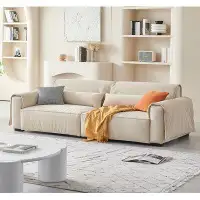 Crafts Design Trade 118.11" Orange 100% Polyester Modular Sofa