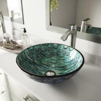 16.5 Oceania Glass Vessel Bathroom Sink