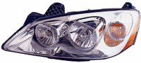 Head Lamp Driver Side Pontiac G6 2008-2010 With Clear Round Lens For Ctf Pkg Base/Gt Mdl 09-10/Gxp Mdl 08-09 Capa , Gm25